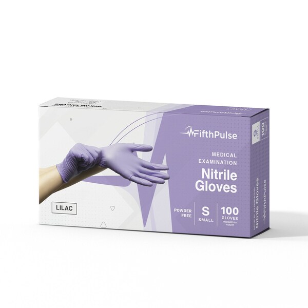 Fifthpulse FMN100, Disposable Gloves, 3 mil Palm, Nitrile, Powder-Free, S, 100 PK, Lilac FP-N-100-S-LAV - main